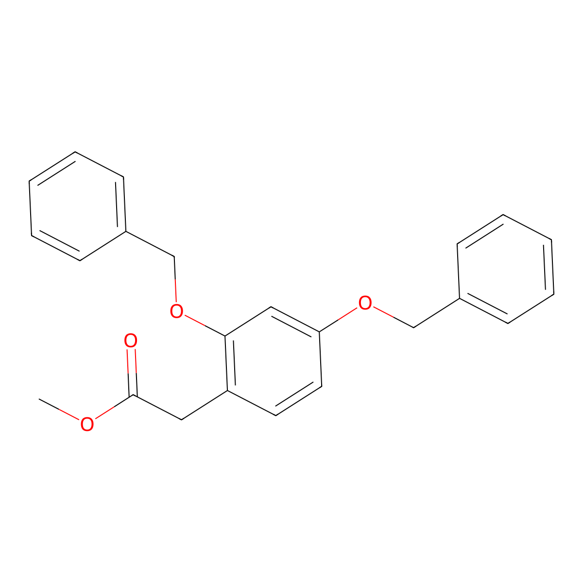 Methyl 2,4-Bis(benzyloxy)phenylacetate molecular structure, CAS 151255-80-0
