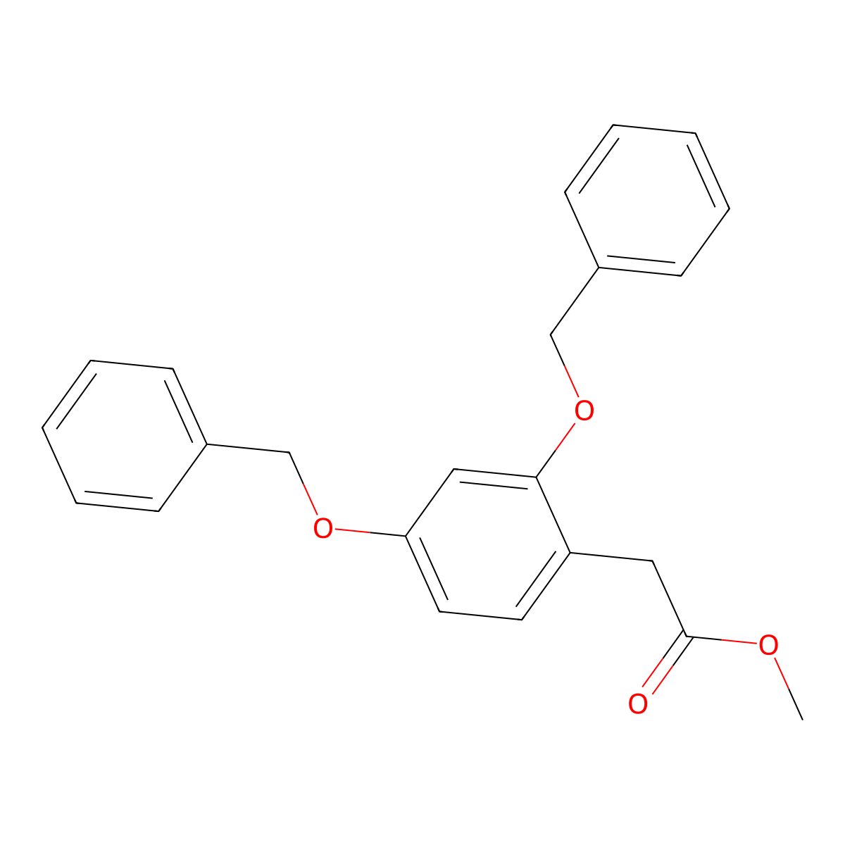 Methyl 2,4-Bis(benzyloxy)phenylacetate molecular structure, CAS 151255-80-0