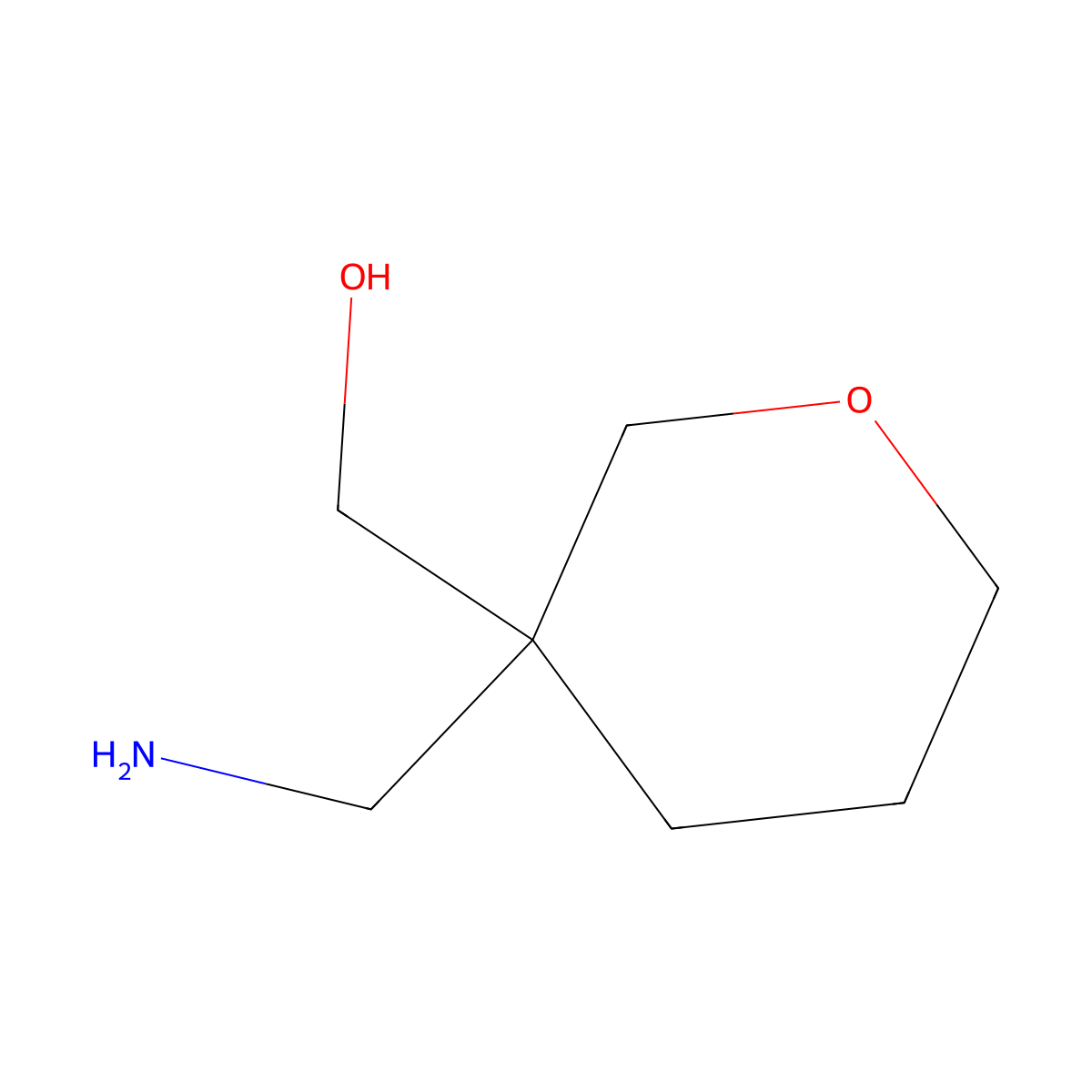 (3-(Aminomethyl)oxan-3-yl)methanol molecular structure, CAS 1512573-56-6