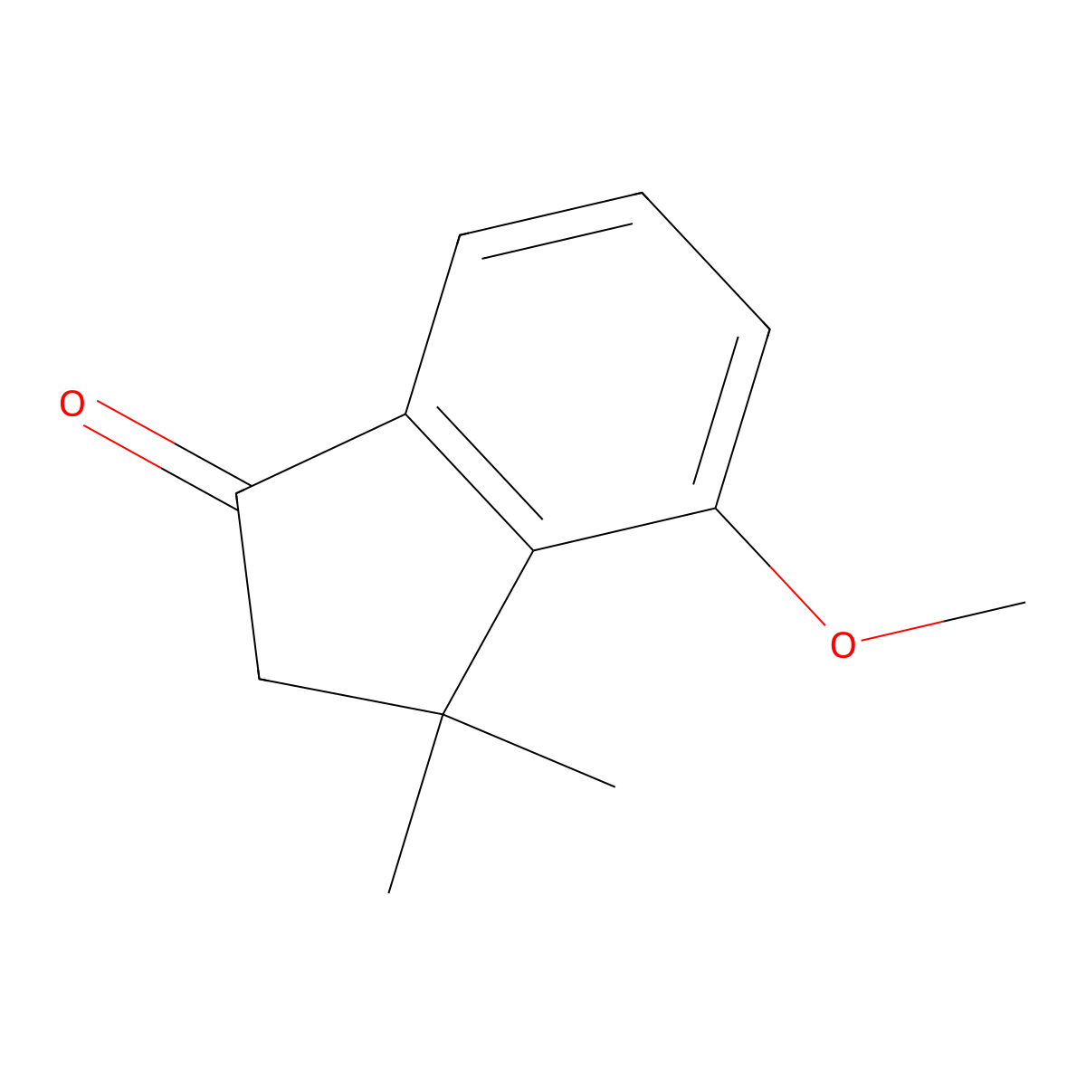 4-Methoxy-3,3-dimethyl-2,3-dihydro-1H-inden-1-one molecular structure, CAS 1512598-80-9