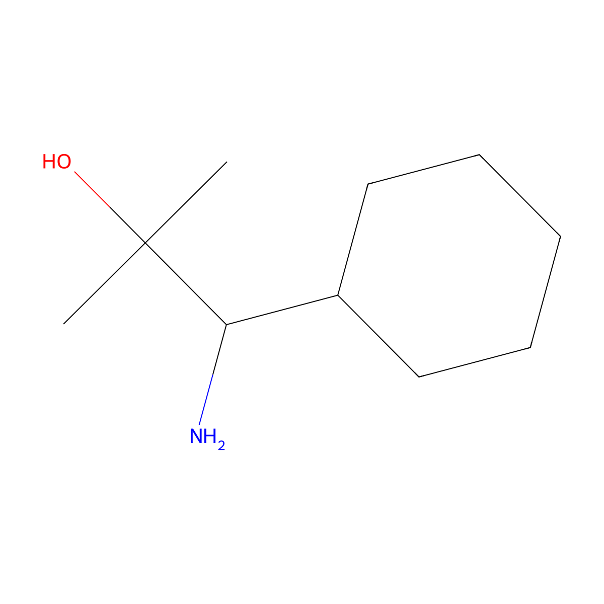 1-Amino-1-cyclohexyl-2-methylpropan-2-ol molecular structure, CAS 1512617-63-8