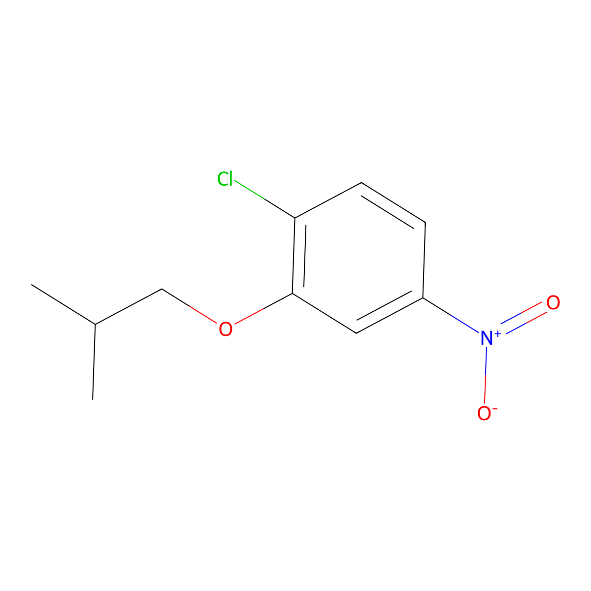 1-Chloro-2-(2-methylpropoxy)-4-nitrobenzene molecular structure, CAS 1512645-48-5