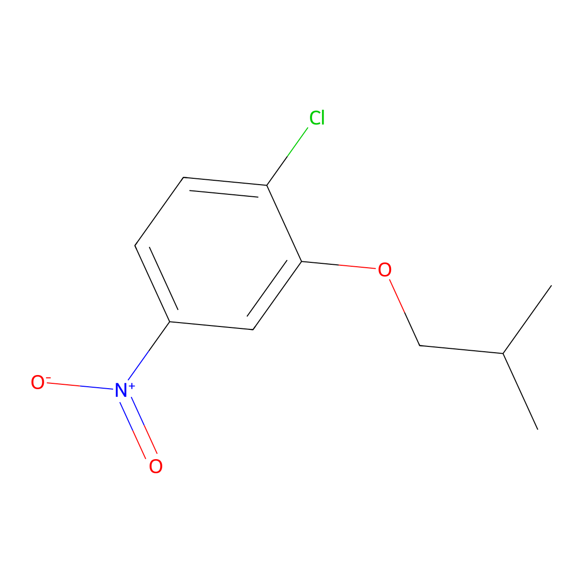 1-Chloro-2-(2-methylpropoxy)-4-nitrobenzene molecular structure, CAS 1512645-48-5