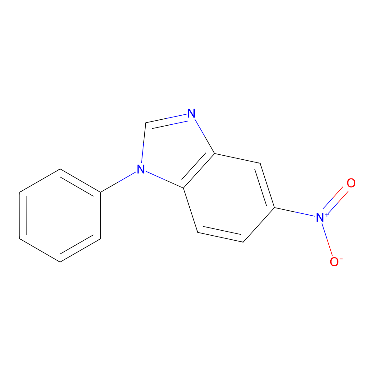 5-Nitro-1-phenylbenzimidazole molecular structure, CAS 15127-88-5
