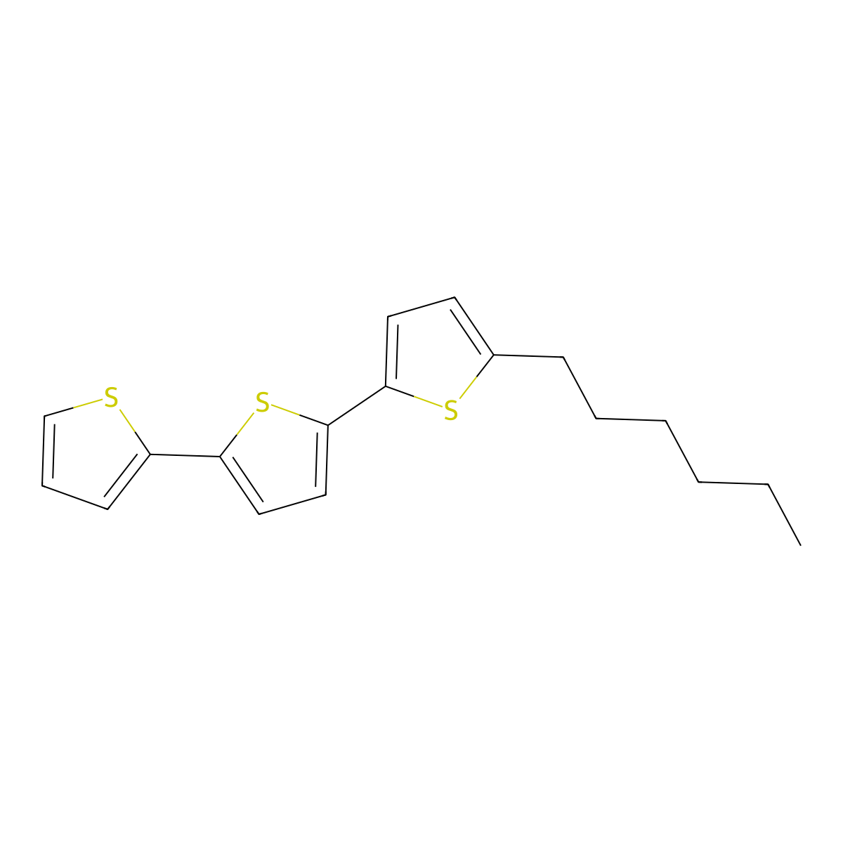 5-Hexyl-2,2':5',2''-terthiophene molecular structure, CAS 151271-42-0