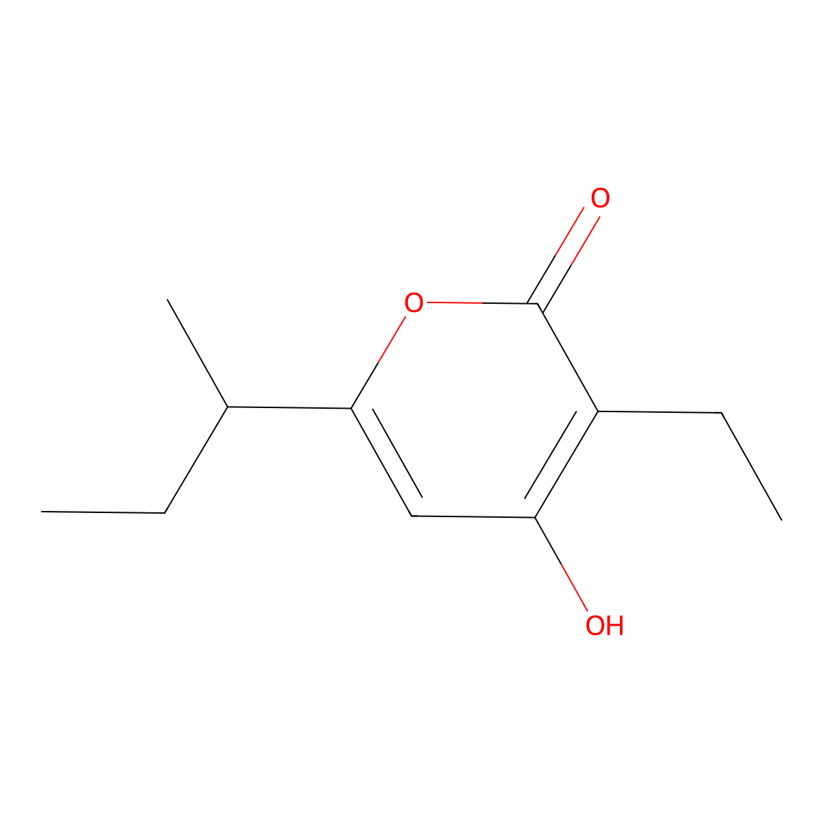 Germicidin molecular structure, CAS 151271-57-7