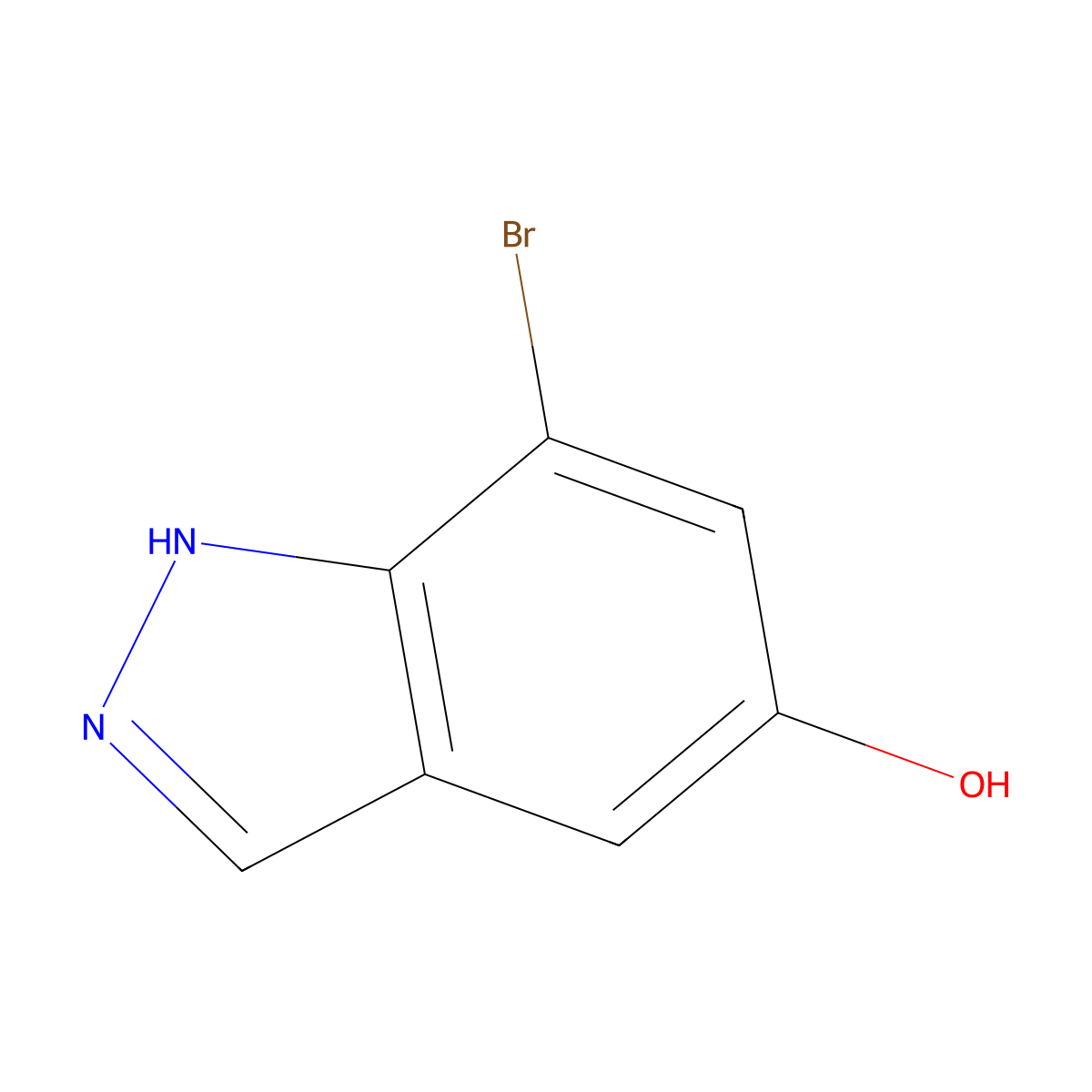7-Bromo-1H-indazol-5-ol molecular structure, CAS 1512720-83-0