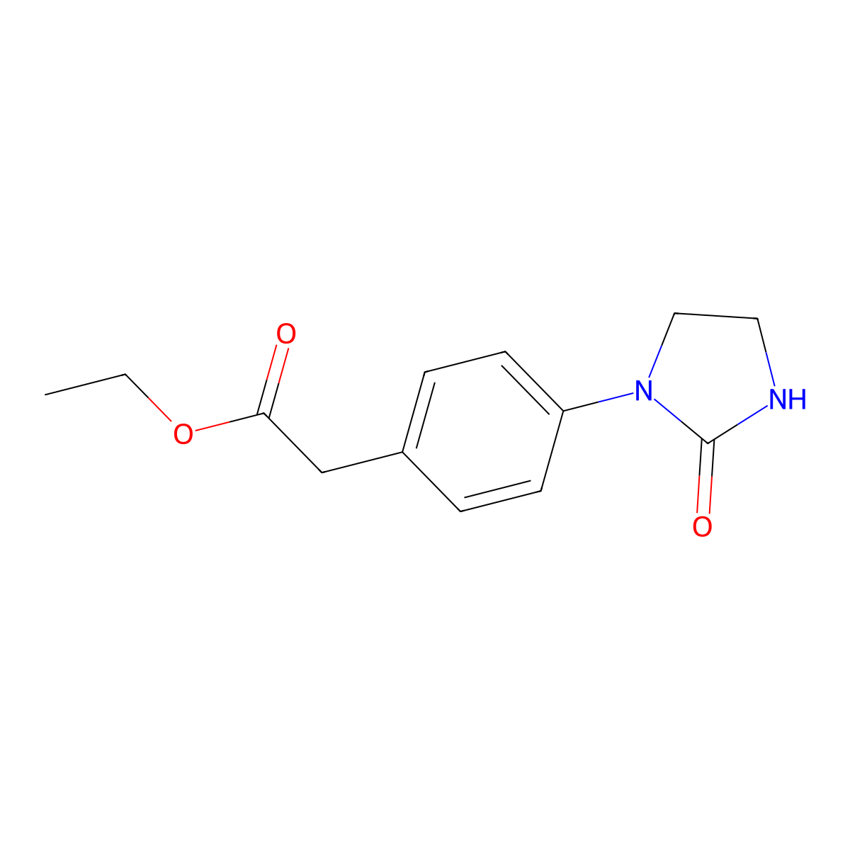 Ethyl [4-(2-oxoimidazolidin-1-yl)phenyl]acetate molecular structure, CAS 1512734-66-5
