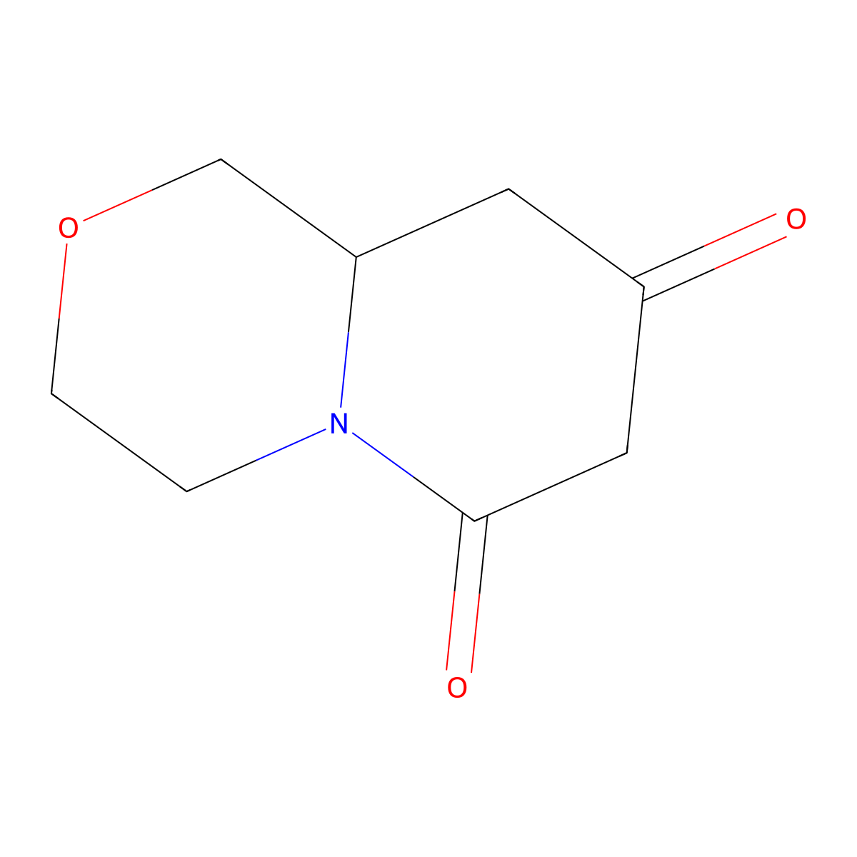 Octahydropyrido(2,1-c)morpholine-6,8-dione molecular structure, CAS 1512741-00-2