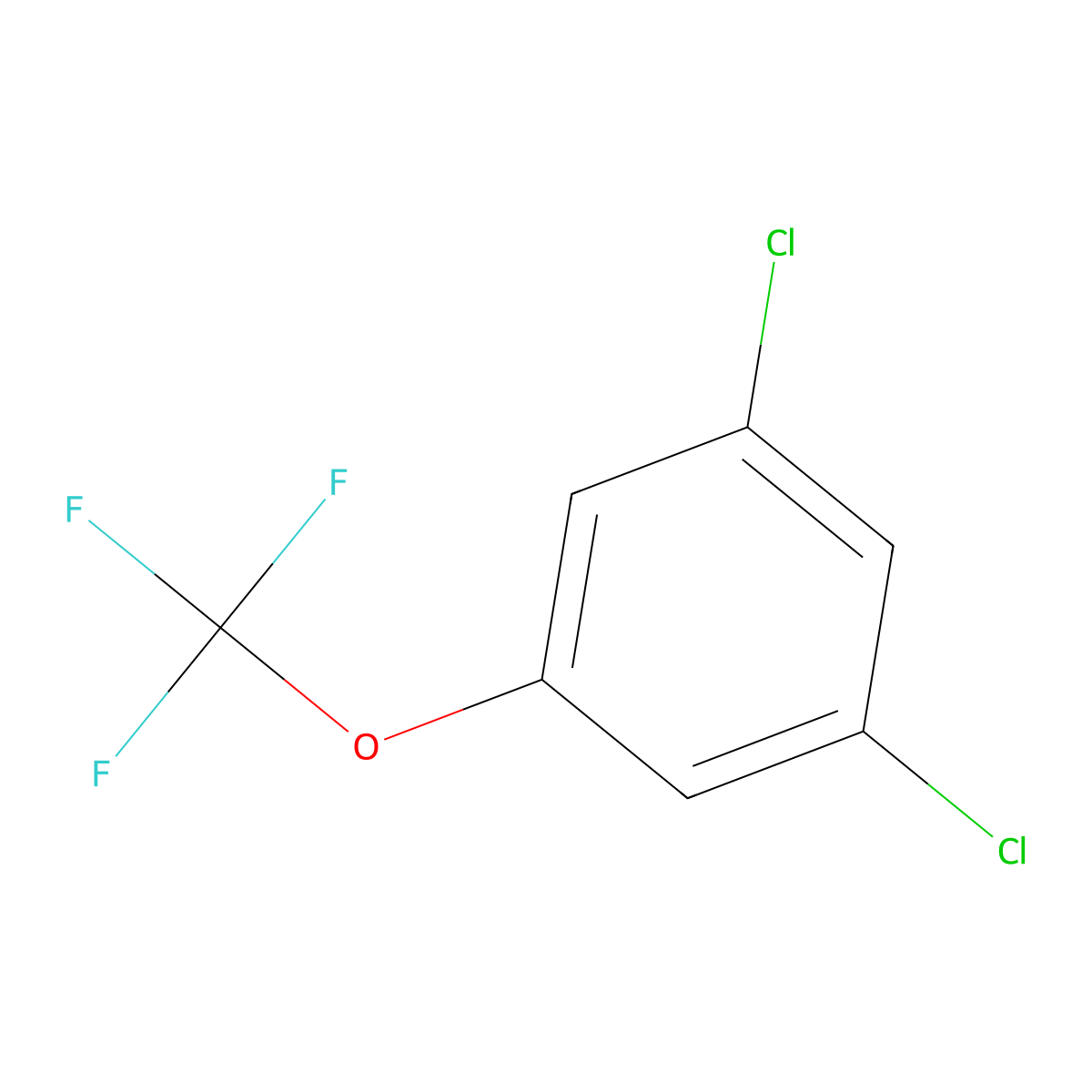 1,3-Dichloro-5-(trifluoromethoxy)benzene molecular structure, CAS 151276-08-3