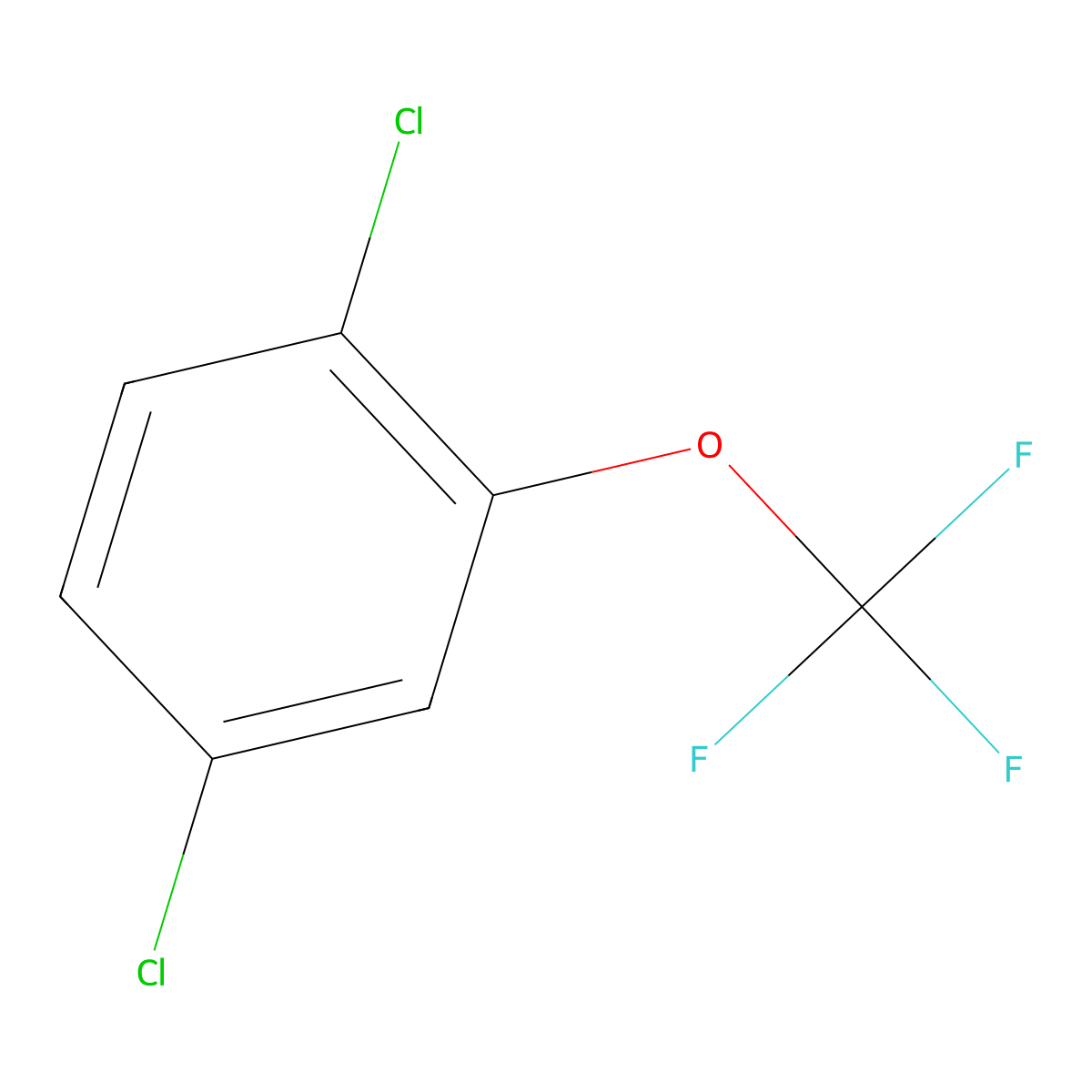 1,4-Dichloro-2-(trifluoromethoxy)benzene molecular structure, CAS 151276-11-8