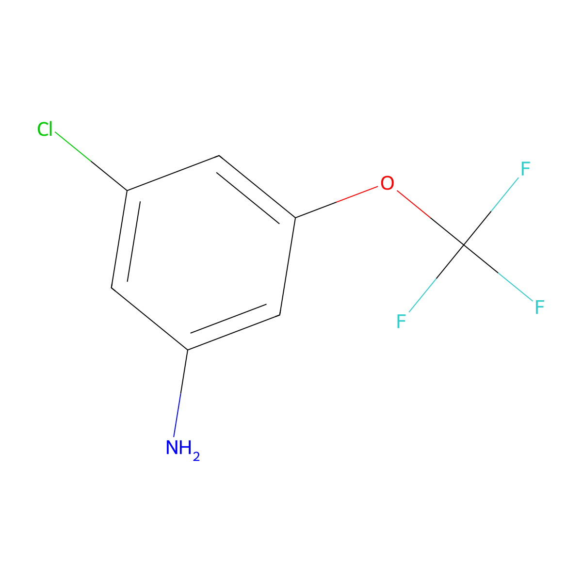 3-Chloro-5-(trifluoromethoxy)aniline molecular structure, CAS 151276-13-0