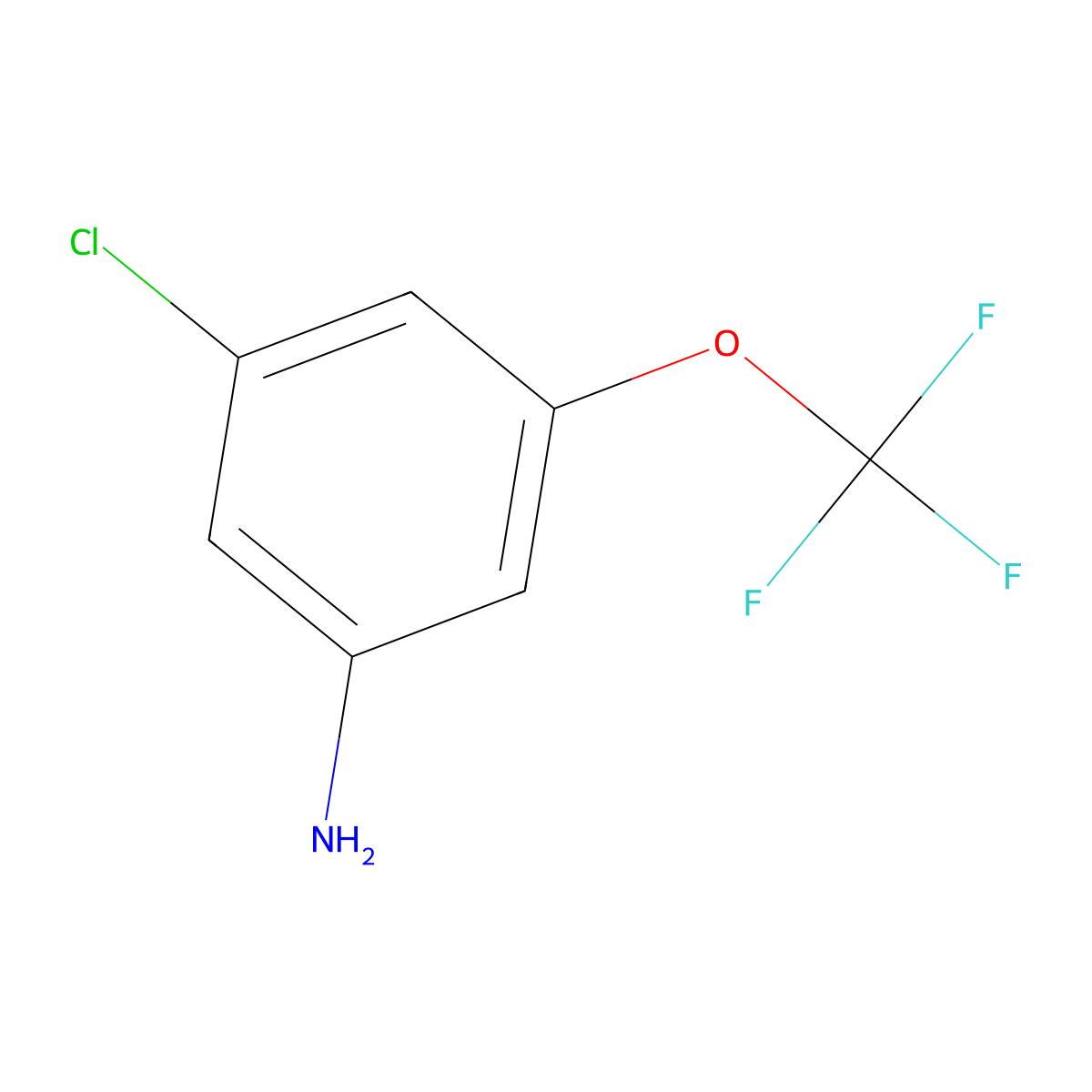3-Chloro-5-(trifluoromethoxy)aniline molecular structure, CAS 151276-13-0