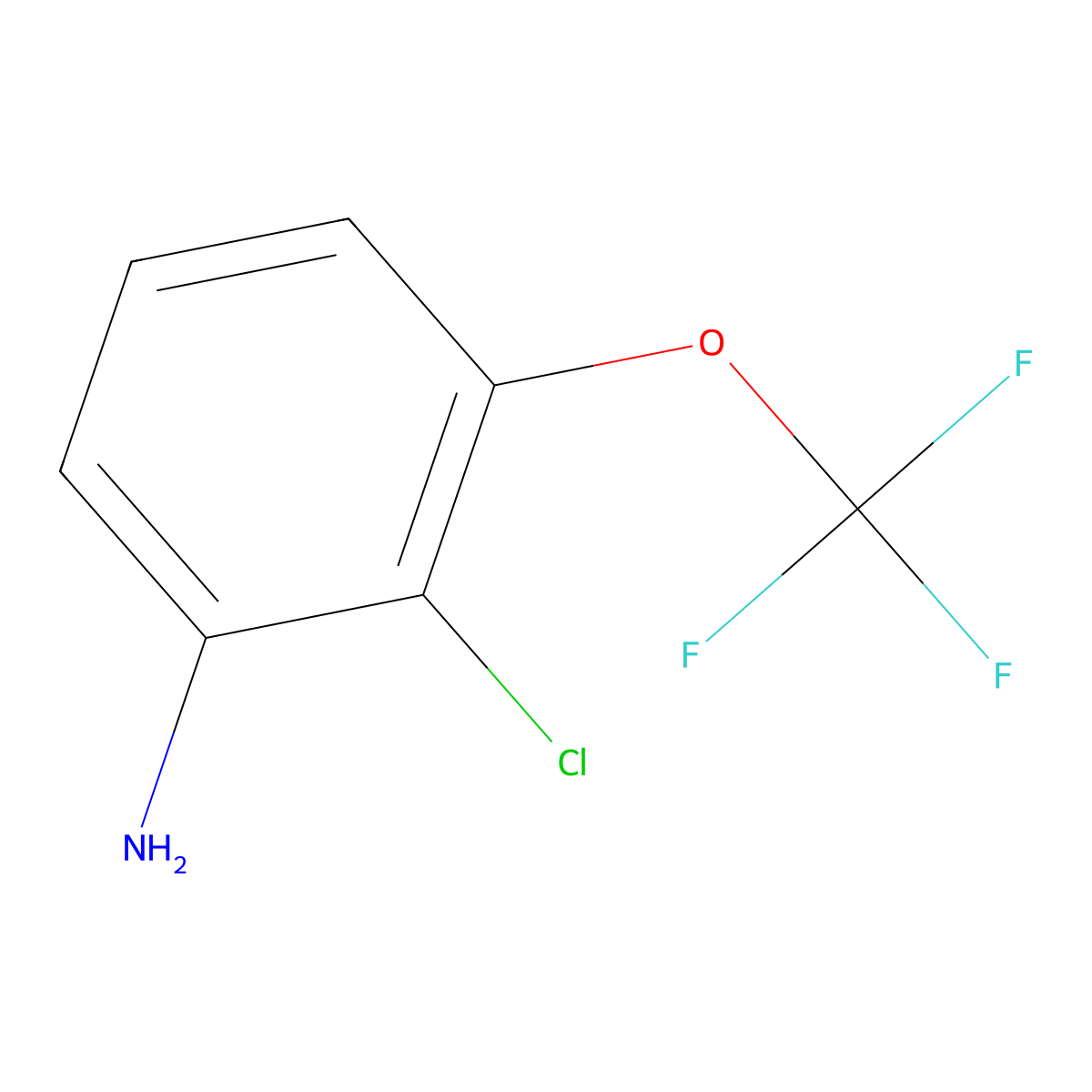 2-Chloro-3-(trifluoromethoxy)aniline molecular structure, CAS 151276-14-1
