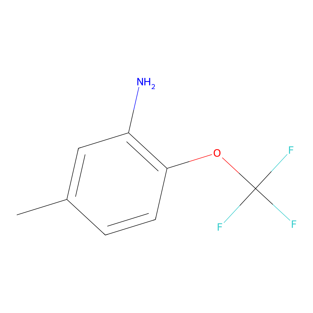 5-Methyl-2-(trifluoromethoxy)aniline molecular structure, CAS 151276-15-2