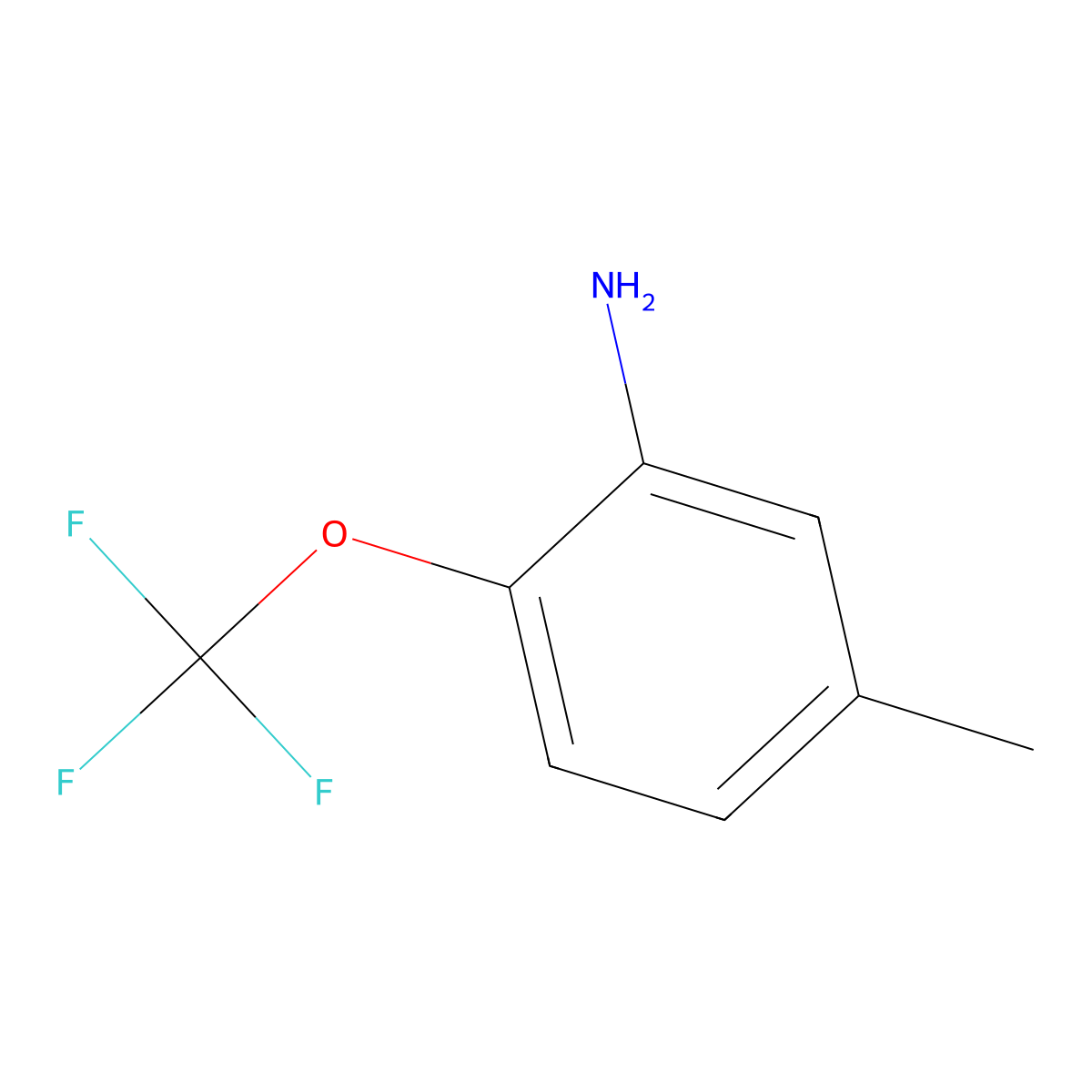5-Methyl-2-(trifluoromethoxy)aniline molecular structure, CAS 151276-15-2