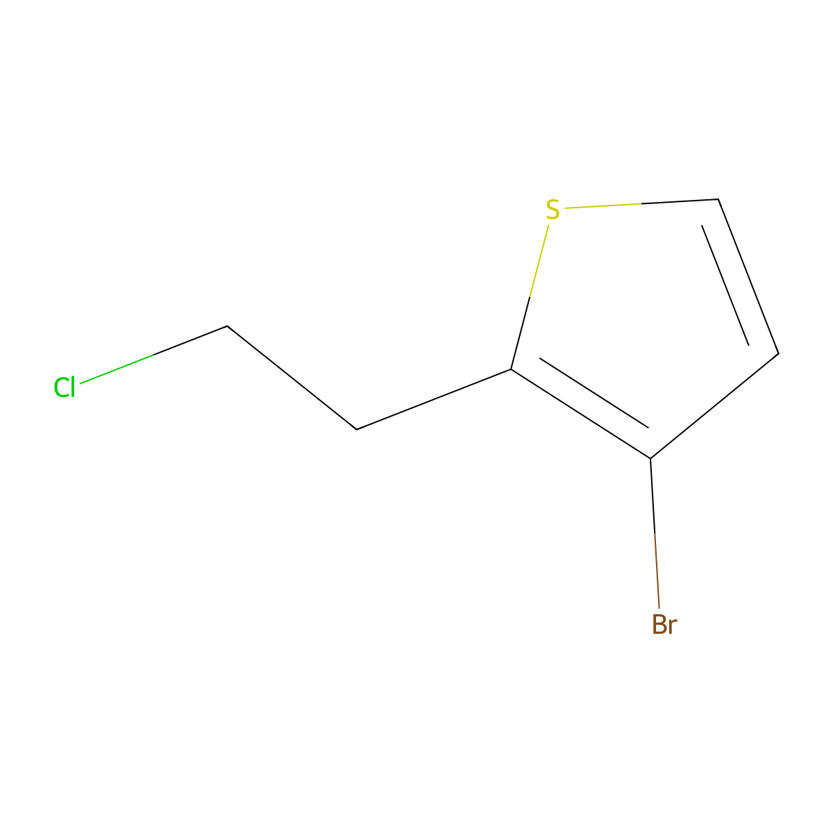 3-Bromo-2-(2-chloroethyl)thiophene molecular structure, CAS 1512770-97-6