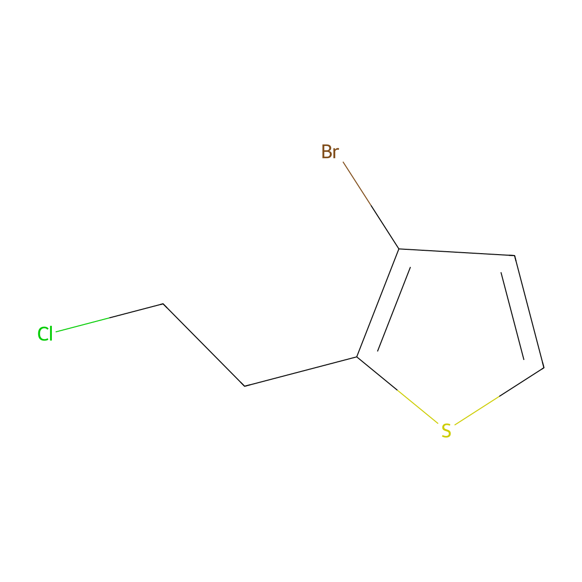 3-Bromo-2-(2-chloroethyl)thiophene molecular structure, CAS 1512770-97-6