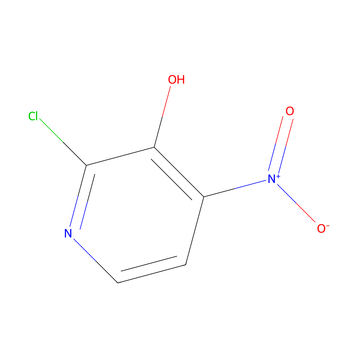 2-Chloro-4-nitropyridin-3-ol molecular structure, CAS 15128-85-5