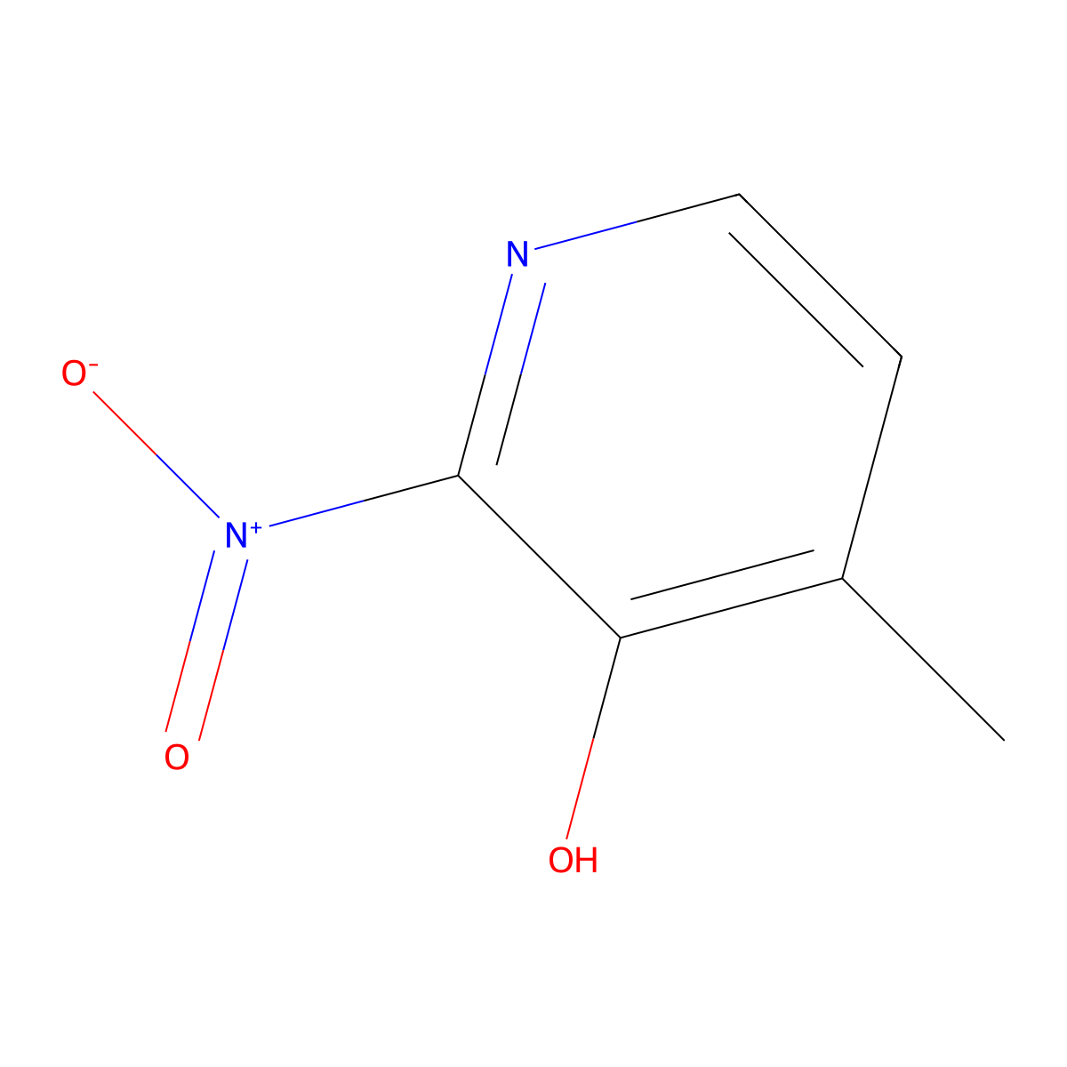 4-Methyl-2-nitropyridin-3-ol molecular structure, CAS 15128-89-9