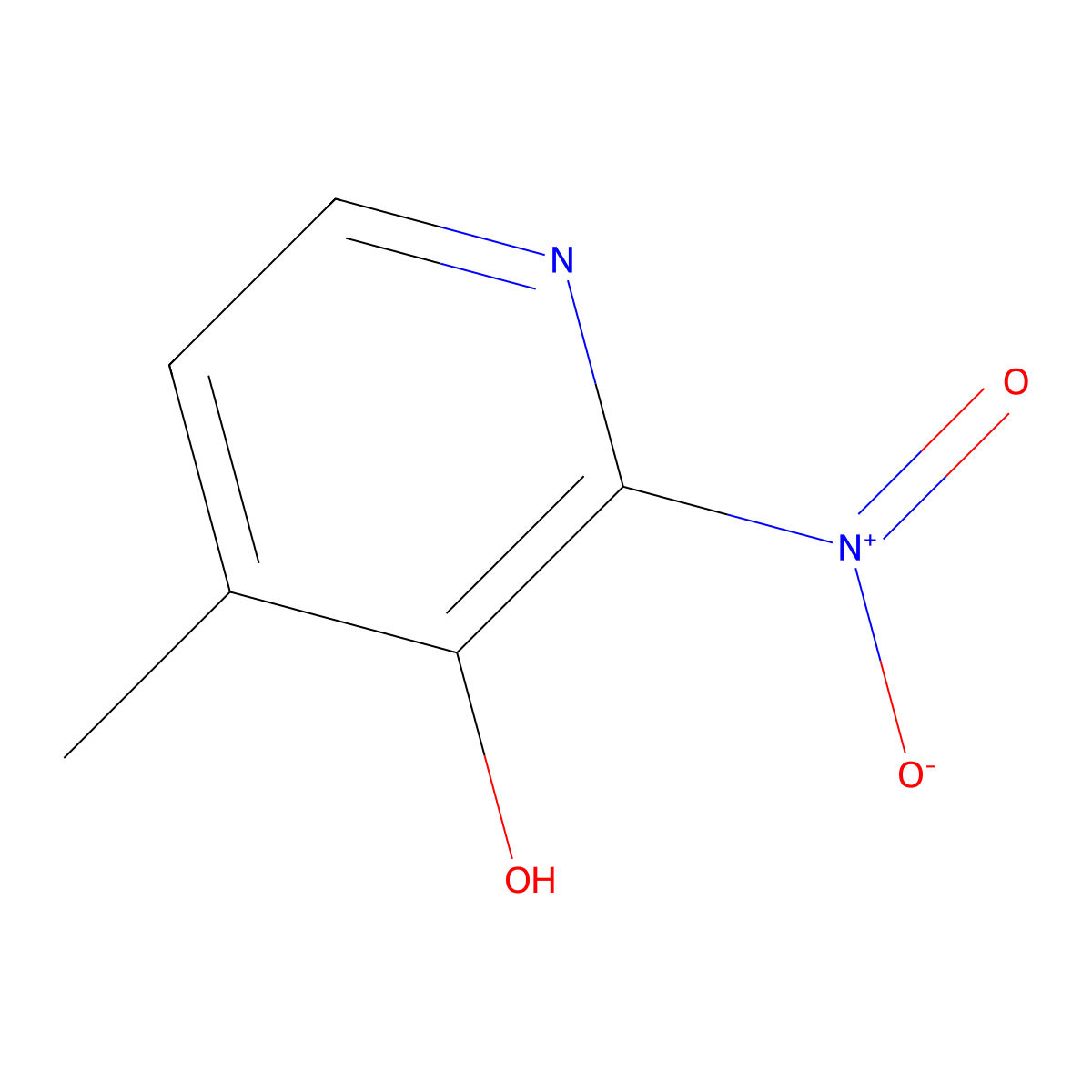 4-Methyl-2-nitropyridin-3-ol molecular structure, CAS 15128-89-9