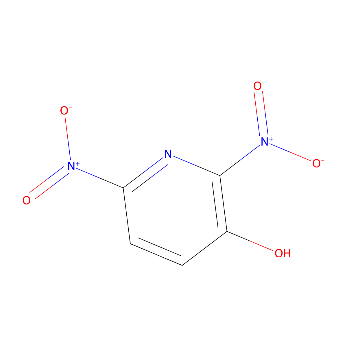 2,6-Dinitropyridin-3-ol molecular structure, CAS 15128-91-3