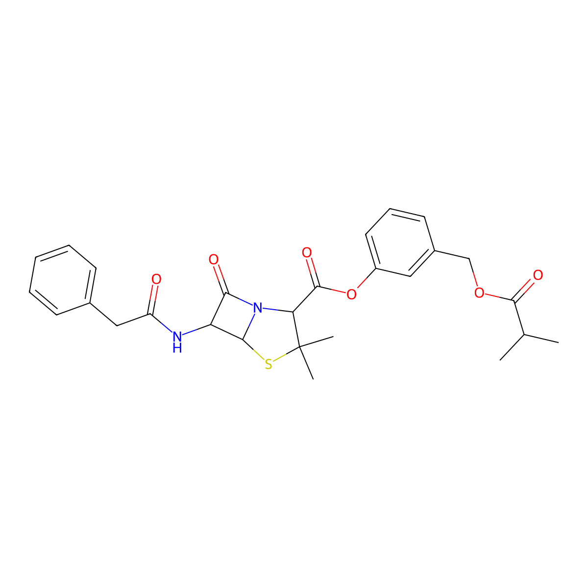Tobicillin molecular structure, CAS 151287-22-8