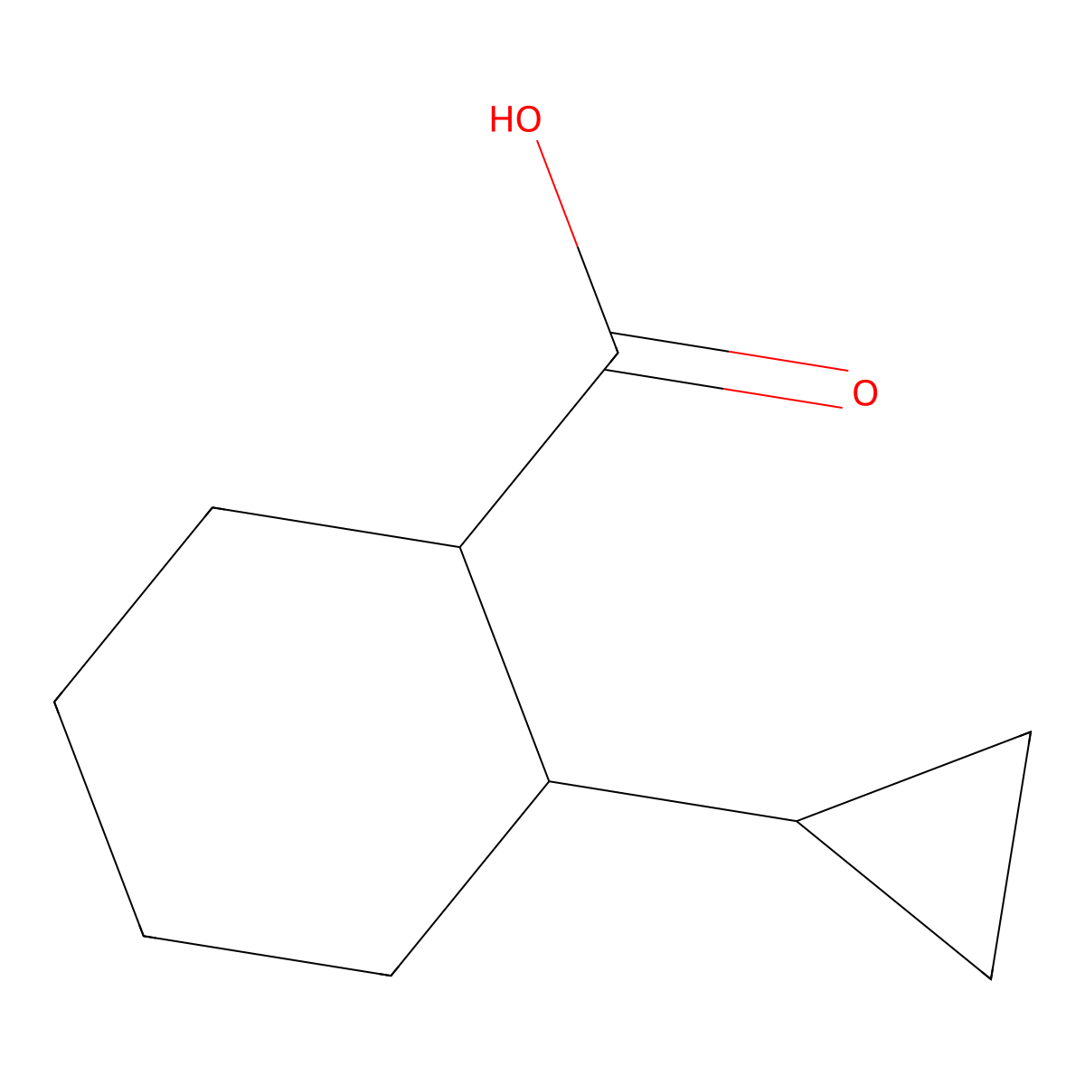 2-Cyclopropylcyclohexane-1-carboxylic acid molecular structure, CAS 1512893-46-7