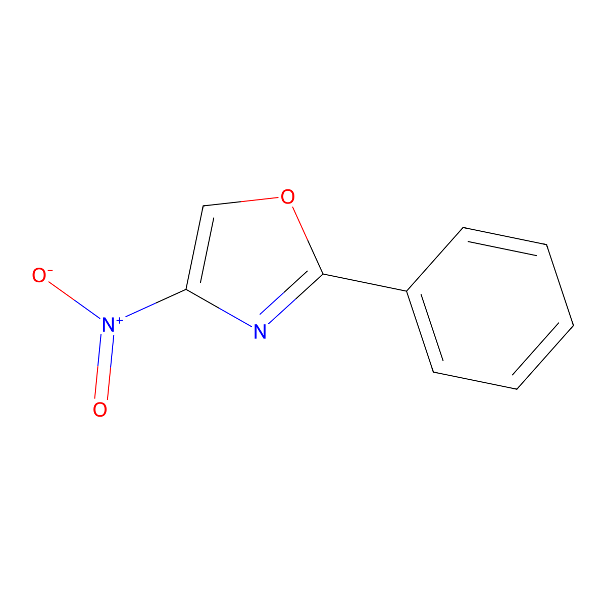4-Nitro-2-phenyloxazole molecular structure, CAS 151293-09-3