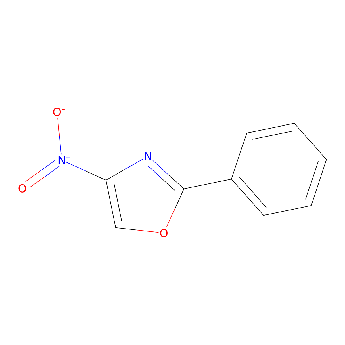 4-Nitro-2-phenyloxazole molecular structure, CAS 151293-09-3