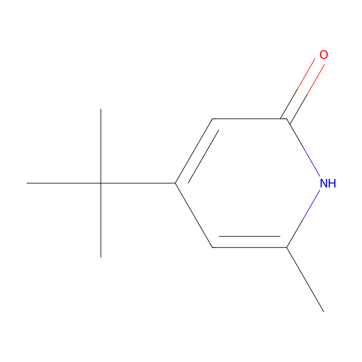 4-(tert-butyl)-6-methylpyridin-2(1H)-one molecular structure, CAS 1512954-44-7