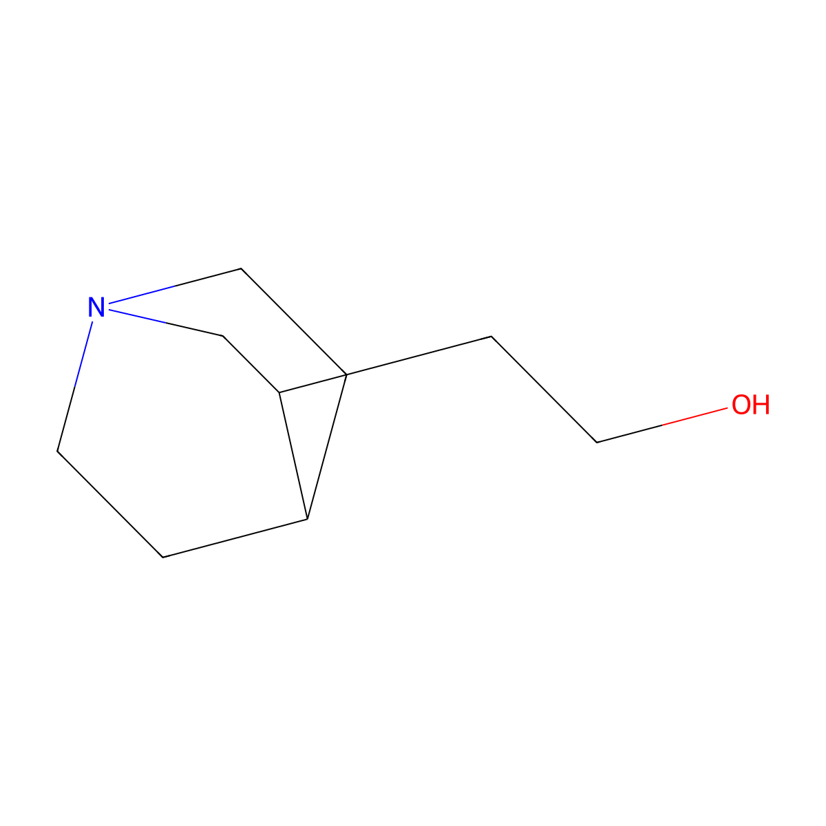 2-{1-Azabicyclo[2.2.2]octan-3-yl}ethan-1-ol molecular structure, CAS 151296-18-3