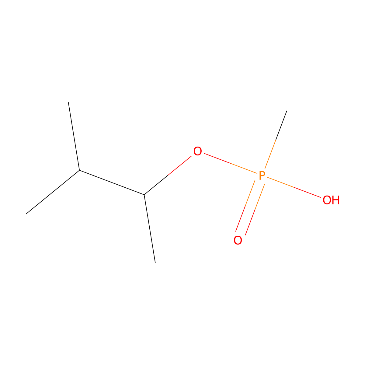 Methyl(3-methylbutan-2-yloxy)phosphinic acid molecular structure, CAS 151299-67-1