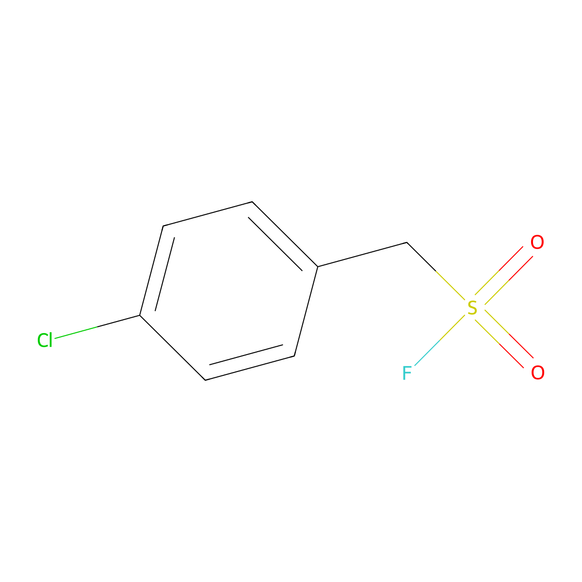 (4-Chlorophenyl)methanesulfonyl fluoride molecular structure, CAS 1513-29-7