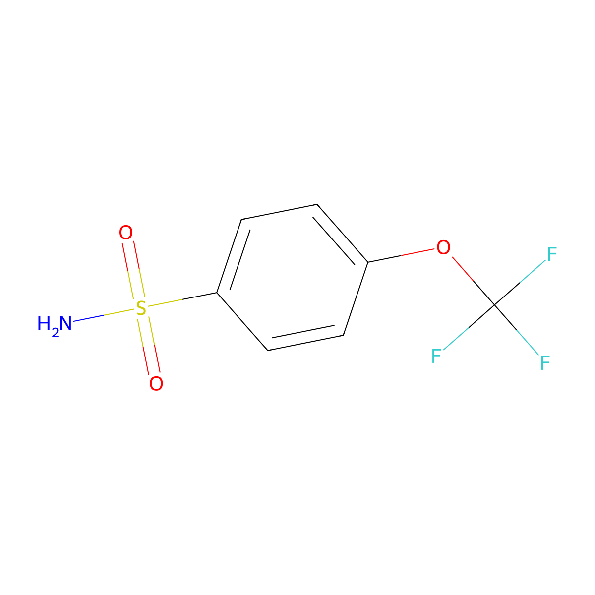 4-(Trifluoromethoxy)benzenesulfonamide molecular structure, CAS 1513-45-7