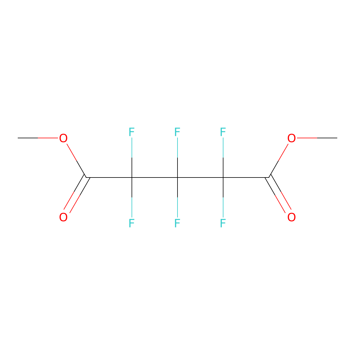 Dimethyl hexafluoroglutarate molecular structure, CAS 1513-62-8