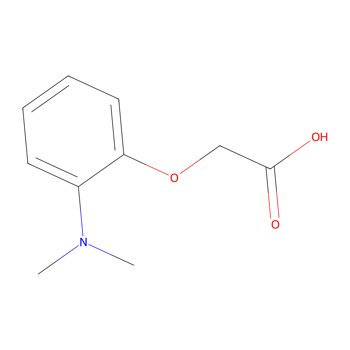 2-(2-(Dimethylamino)phenoxy)acetic acid molecular structure, CAS 1513075-63-2