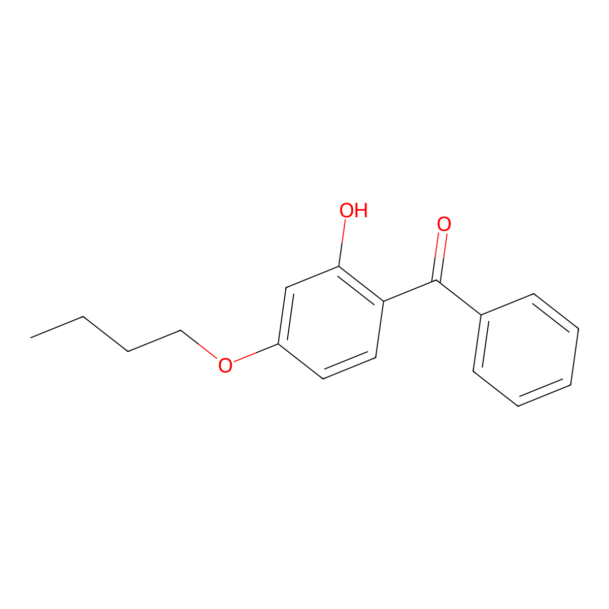 (4-Butoxy-2-hydroxyphenyl)phenylmethanone molecular structure, CAS 15131-43-8