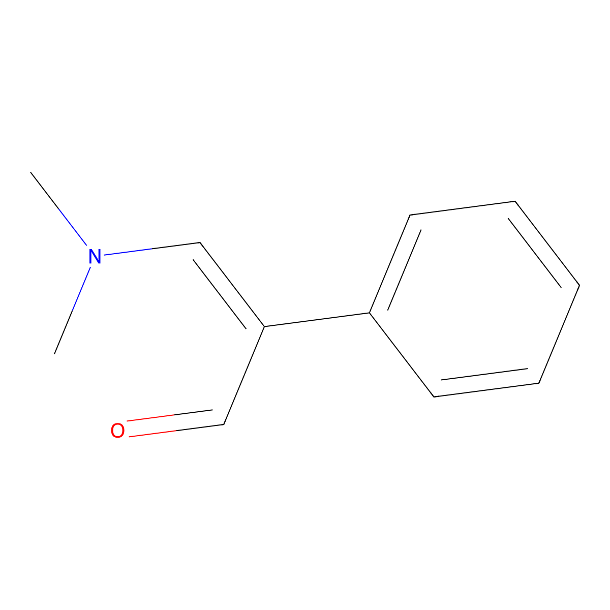 3-(Dimethylamino)-2-phenylacrolein molecular structure, CAS 15131-89-2