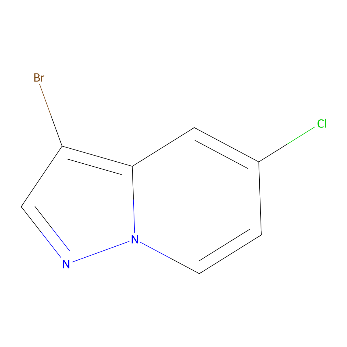 3-Bromo-5-chloropyrazolo[1,5-a]pyridine molecular structure, CAS 1513107-15-7