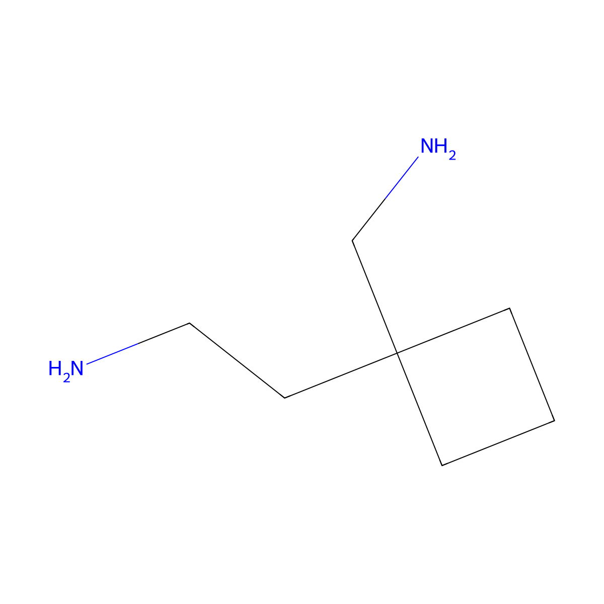 2-[1-(Aminomethyl)cyclobutyl]ethan-1-amine molecular structure, CAS 1513115-80-4