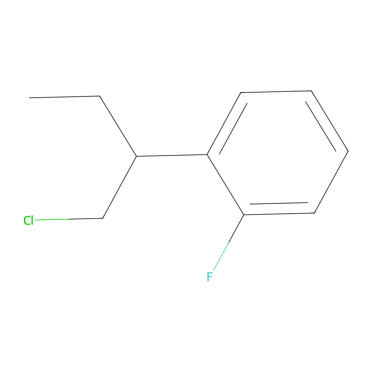 1-(1-Chlorobutan-2-YL)-2-fluorobenzene molecular structure, CAS 1513126-74-3