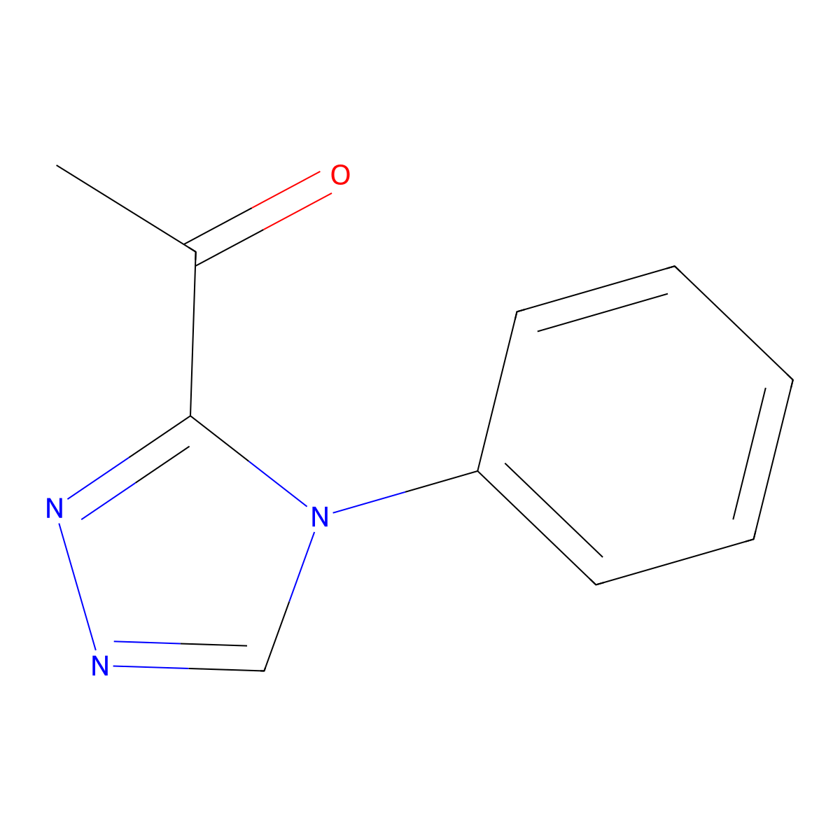 1-(4-Phenyl-4H-1,2,4-triazol-3-yl)ethan-1-one molecular structure, CAS 1513133-50-0