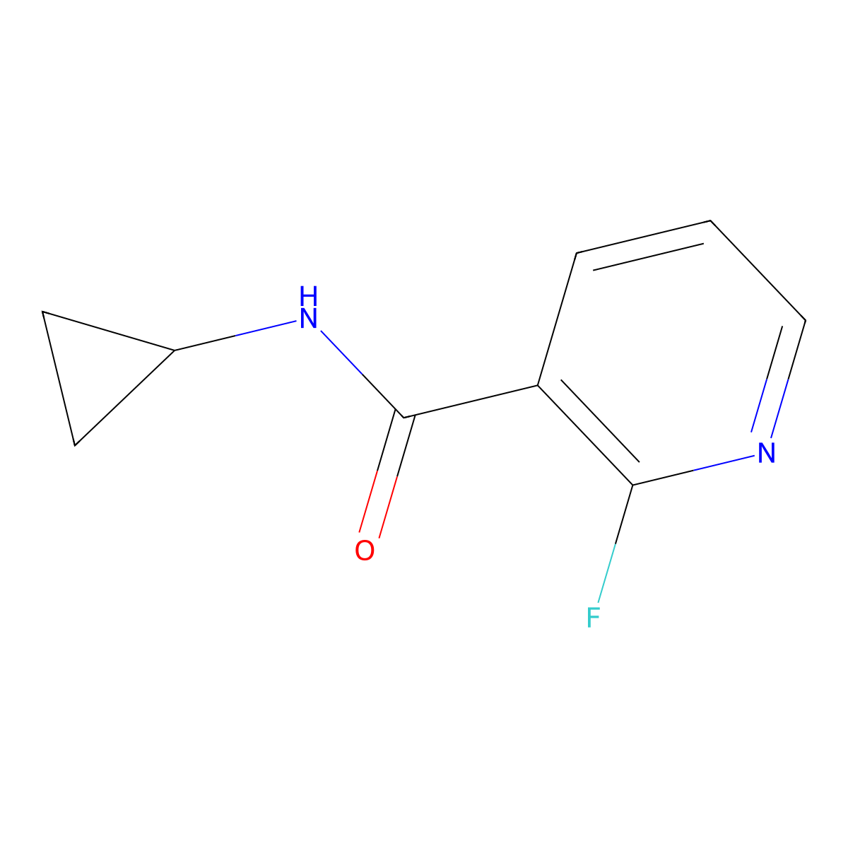 N-Cyclopropyl-2-fluoronicotinamide molecular structure, CAS 1513160-24-1