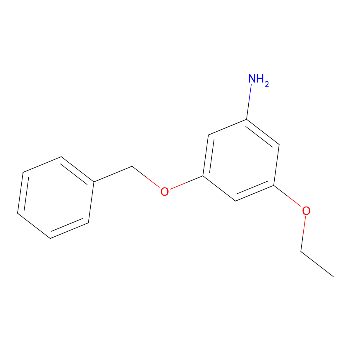 3-(Benzyloxy)-5-ethoxyaniline molecular structure, CAS 1513178-60-3