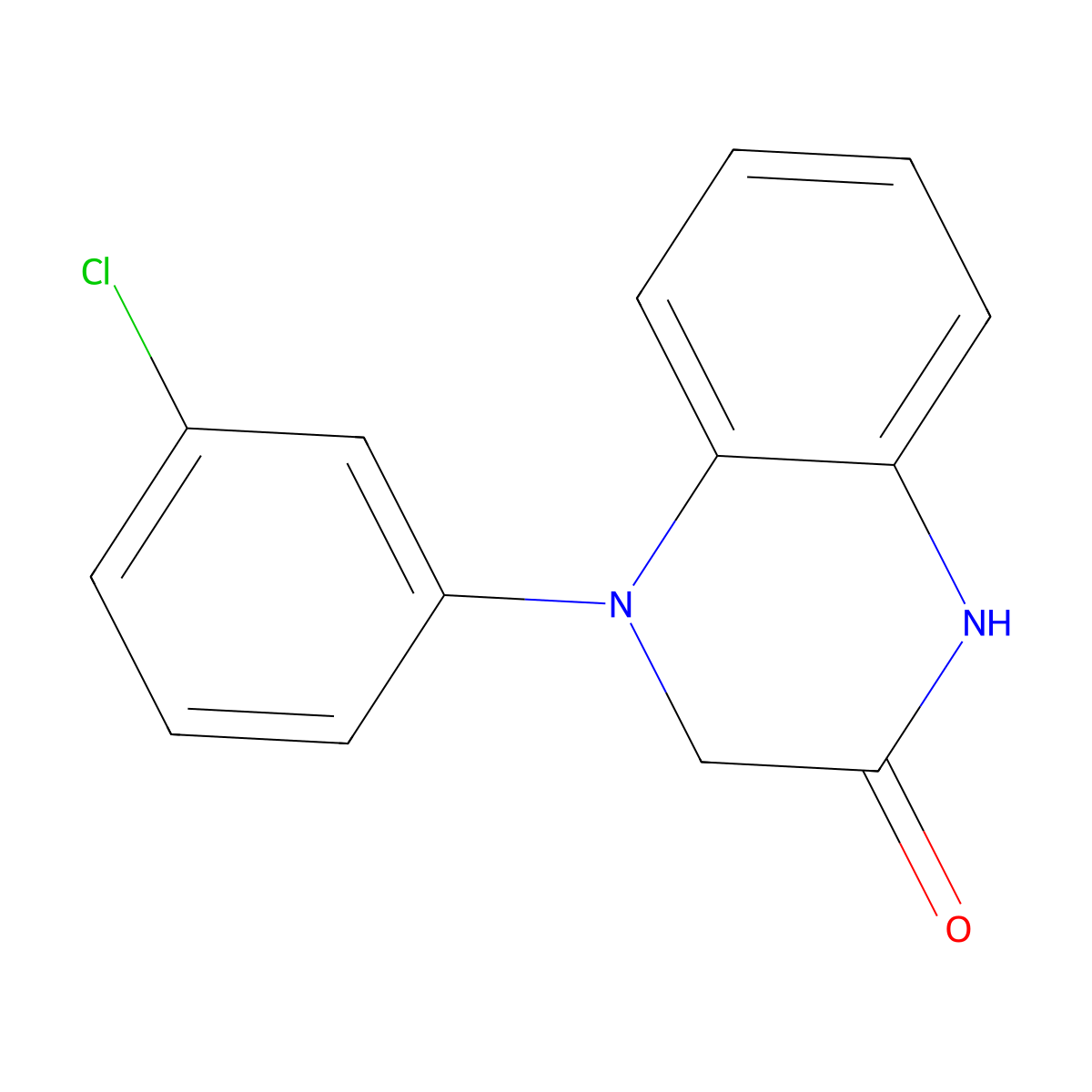 4-(3-Chlorophenyl)-1,2,3,4-tetrahydroquinoxalin-2-one molecular structure, CAS 1513184-87-6