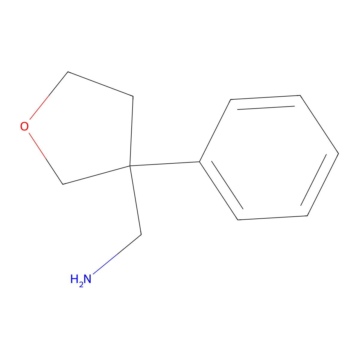 (3-Phenyloxolan-3-YL)methanamine molecular structure, CAS 1513186-03-2