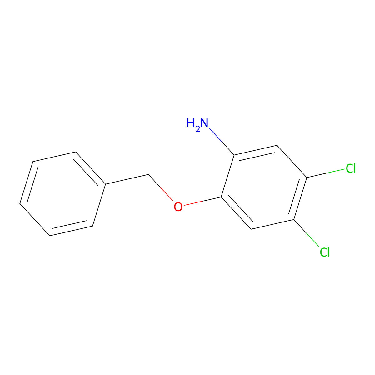 2-(Benzyloxy)-4,5-dichloroaniline molecular structure, CAS 1513190-87-8