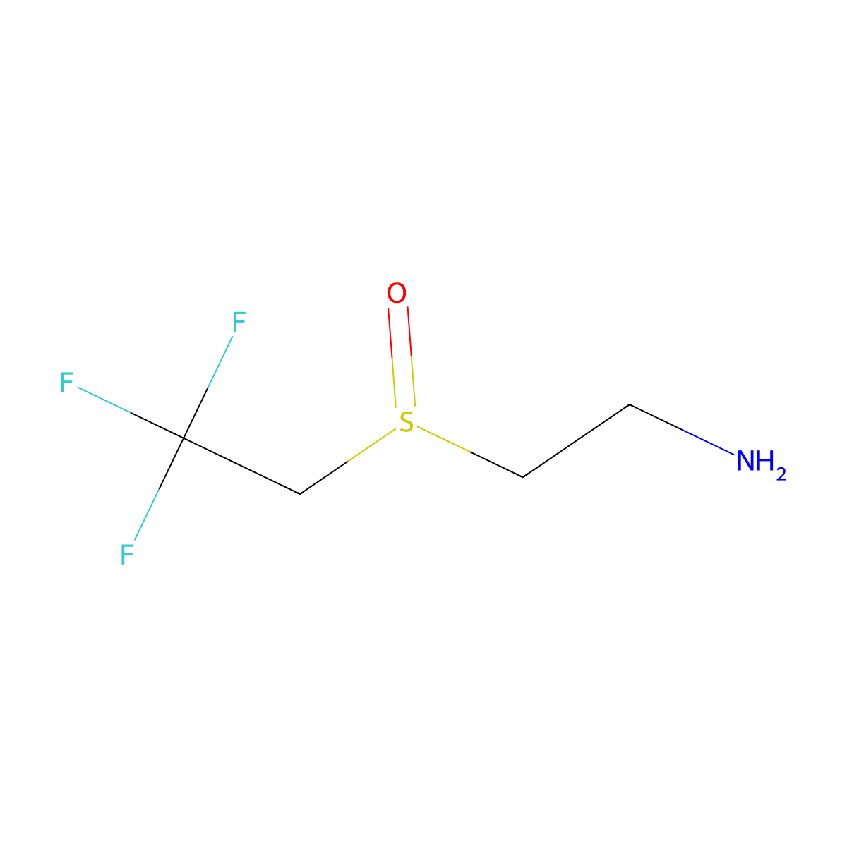 2-(2-Aminoethanesulfinyl)-1,1,1-trifluoroethane molecular structure, CAS 1513223-23-8