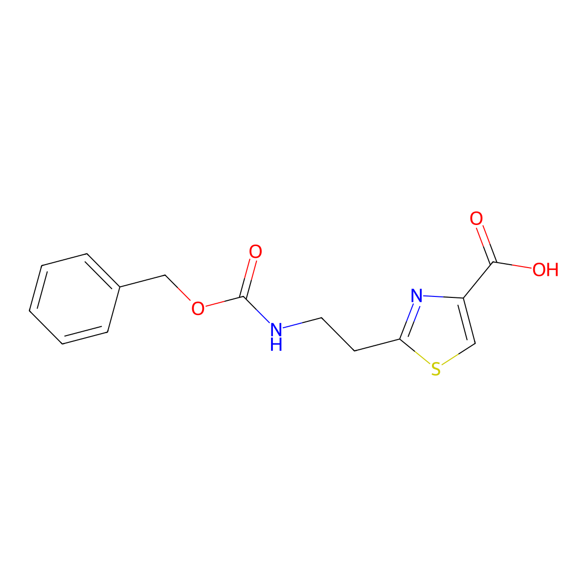 2-(2-{[(Benzyloxy)carbonyl]amino}ethyl)-1,3-thiazole-4-carboxylic acid molecular structure, CAS 1513232-20-6